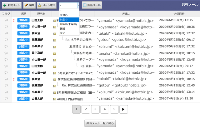 絞り込み検索・表示機能イメージ